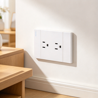 Prise électrique murale OEM personnalisée, norme américaine, structure durable de qualité supérieure, installation facile