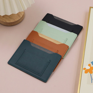 En stock: Tarjetero y porta documentos de pasaportes japoneses y coreanos, de cuero PU, billetera corta de cuero/estuche para tarjetas para viajes aéreos. - Product Image 2