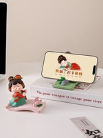 Support de téléphone en résine, figurine de dame de la dynastie Tang traditionnelle, support de bureau mignon, indispensable au bureau, gadget pour regarder des séries en toute détente