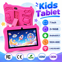 Tablet Anak B8 7-Inci Quad Core MTK Android 12 RAM 2GB Baterai 3000mAh Untuk Edukasi Tahan Banting Tahan Jatuh