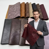 Cuir synthétique PU imperméable de 0,7 mm d'épaisseur avec un design texturé bicolore pour chaussures, sacs, canapés, ceintures, textiles de maison, décoration intérieure