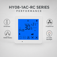 Control Remoto para Sistema HVAC HY08AC, Termostato WiFi para Aire Acondicionado, Ventilador y Bobina