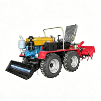 Mini Tractor Agrícola Multifuncional de Bajo Consumo de Combustible para Empujar Suelo en Huertos y Múltiples Operaciones Agrícolas