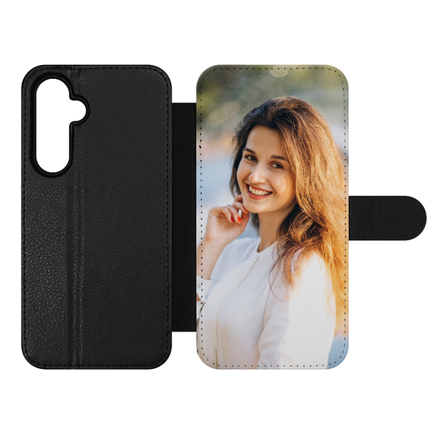 For Galaxy A16 Blank Sublimation PU Leather Phone Wallet Stand-UP Leather Phone Case With Card Slot for Samsung A36 Phone Pouch