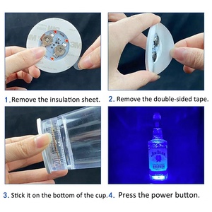 Posavasos <span class=keywords><strong>LED</strong></span>, Luces Adhesivas <span class=keywords><strong>LED</strong></span>, Luces <span class=keywords><strong>LED</strong></span> <span class=keywords><strong>para</strong></span> <span class=keywords><strong>Botellas</strong></span>, Luces <span class=keywords><strong>para</strong></span> Portavasos <span class=keywords><strong>para</strong></span> Fiestas, Bares, <span class=keywords><strong>Botellas</strong></span> de Vino y Licores - Product Image 6