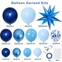 Fournitures de décoration pour fête de remise de diplôme, ballons en latex biodégradables et ballons en feuille d'aluminium, kits d'arche de ballons pour cérémonie