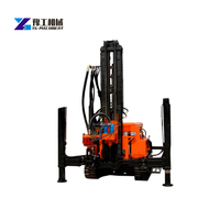 Foreuse mobile rotative DTH pour petits puits artésiens, machine de forage de sol