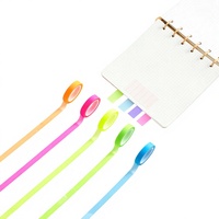 Notes autocollantes colorées personnalisées en PET de forme personnalisée pour les signets de marqueurs de page