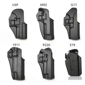 Atacado Universal Arma Coldre Acessórios Quick Release Novo Design Preto Polímero Tático Arma Coldre