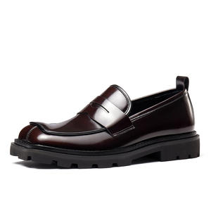 Chaussures décontractées en cuir de boeuf véritable avec soutien de la voûte plantaire et maille respirante, chaussures quotidiennes pour hommes, chaussures formelles - Product Image 5