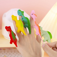 Lanceur de fléchettes dinosaure en plastique souple, jouet fantaisie anti-stress pour enfants, vente en gros