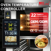 Suku Cadang Oven Komersial MK5L08-08 Papan Kontrol Sentuh Pengatur Suhu Multibahasa 50 Menu Preset