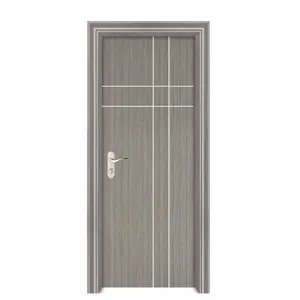 Customized WPC Profiles Door Modern Design Hollow WPC Board Wood Doors For Kitchen