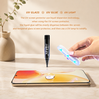 Mietubl Protection d'écran en verre trempé incurvé 3D de bonne qualité, protection UV, anti-traces de doigts, résistant aux rayures pour VO Y400 PRO