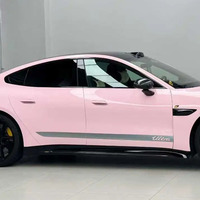 Vinilo PVC Rosa Cristal Personalizable para Envoltura de Coches, Adhesivo para Carrocería