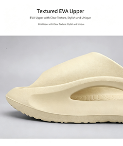 Sandalias Unisex de Plataforma Gruesa de EVA con Diseño de Recortes Laterales, Contorno Ondulado y Texturizado, para Verano, Playa, Piscina e Interiores - Product Image 4