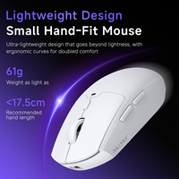 AJAZZ NJ11MC Oem Custom TriMode Gaming Mouse Untuk Tangan Kecil Sensor PAW3311 61g Ringan 24000 DPI Untuk Pembelian Grosir Massal