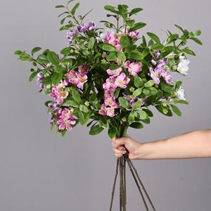 Fleurs artificielles de myrte Meng Jie, violettes, roses, blanches, en soie, pour vase, décorations pour la maison et les mariages - Product Image 4
