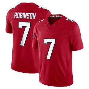 Vente en gros de maillots de football américain unisexes 100% polyester respirant # 7 Bijan Robinson # 3 Bates III # 9 Michael Penix Jr # 5 Drake - Product Image 3