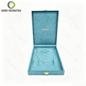 Caja de Joyería de Madera de Lujo con Cierre Metálico, Forro de Gamuza, Logotipo Personalizado, Caja de Regalo para Collar y Pendientes - Product Image 6