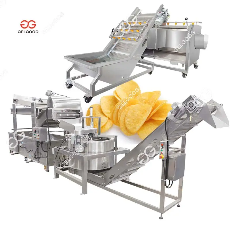 겔도그 튀김 냉동 튀김 생산 라인 선명한 제조 업체 달콤한 감자 칩 기계