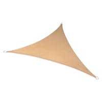 Auvent triangulaire pare-soleil en tissu Oxford robuste pour l'extérieur, protection contre le soleil et la pluie pour cours et jardins