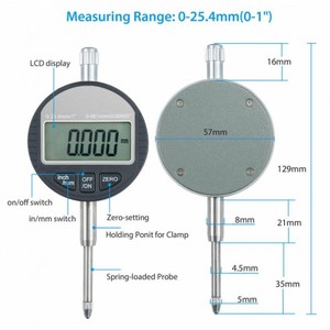 ROKTOOLS-Indicador de Dial Digital de bajo coste, herramientas de inspección <span class=keywords><strong>circular</strong></span> de motor CNC, manómetro de Dial electrónico de 0.011mm - Product Image 6