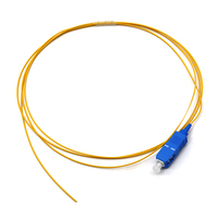 Pigtail de Fibra Óptica Monomodo SC 0.9mm G652D PVC LSZH SM de 1.5m 3m de Longitud SC/APC para FTTH