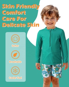 <span class=keywords><strong>Maillot</strong></span> <span class=keywords><strong>de</strong></span> <span class=keywords><strong>bain</strong></span> à manches longues ALVABABY UPF 50+ Protection solaire pour garçons <span class=keywords><strong>de</strong></span> <span class=keywords><strong>6</strong></span> <span class=keywords><strong>mois</strong></span> à 5 ans Ensembles <span class=keywords><strong>de</strong></span> rashguard pour garçons Mode - Product Image 3
