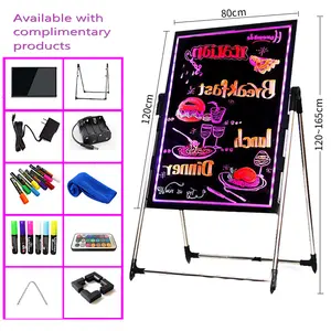 Led儿童黑板记号笔荧光屏荧光笔彩色记号笔可擦广告牌