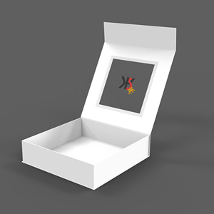 Customize Logo Printed Magnetic Lid Storage Box Rigid Book Style Packaging Box with clear window