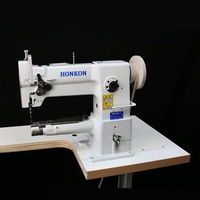 Machine à coudre à point droit à cylindre à aiguille simple HONKON HK-246