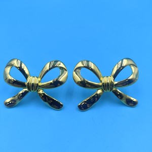 Poignées de meuble en laiton doré, forme nœud papillon, accessoire de quincaillerie durable au design traditionnel - Product Image 3
