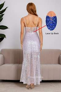 <span class=keywords><strong>Vestido</strong></span> de noche corto con tiras para fiesta de graduación-<span class=keywords><strong>Vestido</strong></span> de cóctel <span class=keywords><strong>ajustado</strong></span> bordado con lentejuelas abierto para ocasiones formales - Product Image 5