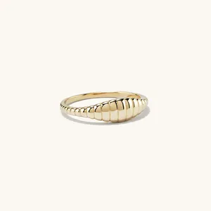 Anello eManco Dropshipping in acciaio inossidabile, stile semplice e alla moda, con texture, classico, per coppia, da donna e da uomo, per matrimonio - Product Image 4