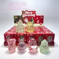Jouet Squishy de Noël anti-stress à remontée lente en maltose, Père Noël, Bonhomme de neige, Cerf, avec boîte de présentation pour enfant
