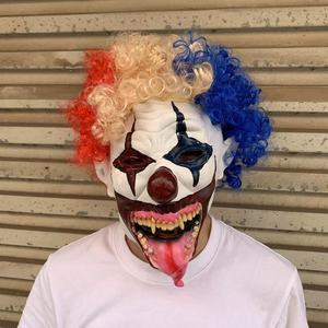 Nicro-masque de Clown d'halloween complet en <span class=keywords><strong>Latex</strong></span>, Offre Spéciale, bon marché, réaliste, longue langue, masque étrange - Product Image 6