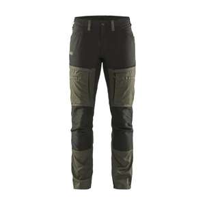 BLAKLADER - 145618454599C56 Pantalon de service avec stretch Vert olive foncé/Noir-PANTALON DE TRAVAIL EAN 7330509650998 - Product Image 1