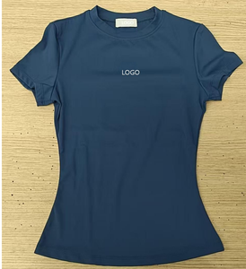 Abbigliamento Donna: T-shirt Corta Attillata a Maniche Corte per Pilates e Fitness, con Stampa Tinta Unita, e Pantaloni da Corsa ad Asciugatura Rapida - Product Image 6