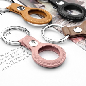 Étui porte-clés en cuir pour <span class=keywords><strong>AirTag</strong></span>, housse de protection anti-perte pour le traceur Apple <span class=keywords><strong>AirTag</strong></span> - Product Image 3