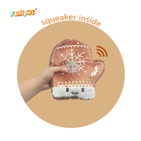 Jouet en peluche doux et froissé pour animaux de compagnie, avec couineur, thème de Noël, nouveau design, vente en gros personnalisée par le fabricant Famipet
