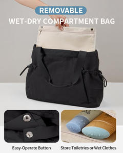 Stylish Women's Single Shoulder Tote Bag Lightweight Nylon <b>Yoga</b> <b>Mat</b> Bag with Wet Dry Storage Pocket Fashionable Summer Accessory - Product Image 4