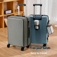 Valise unisexe de 20 pouces, grande capacité, valise à roulettes, ABS, légère, sac à bagages durable, fournisseur personnalisé, ensemble de valises de voyage