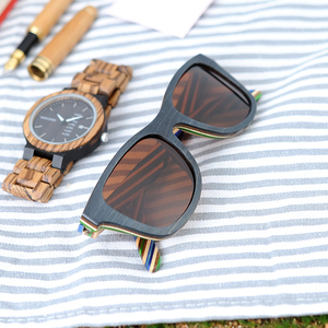 Lunettes de soleil pour hommes de haute qualité en bois recyclé de haute qualité, <span class=keywords><strong>meilleur</strong></span> prix d'usine avec logo personnalisé, produit à la vente - Product Image 6
