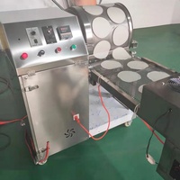 Machine commerciale automatique pour la fabrication de feuilles de rouleaux de printemps et de samosas, laminoir à pâte pour restaurants et usines, chauffage au gaz et électrique