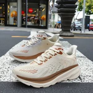 Zapatillas Deportivas con Amortiguación en Stock OEM ODM Personalizadas al por Mayor, Beige Transpirables, Tallas Grandes, para Correr Hombres y Mujeres - Product Image 3