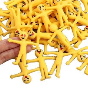 TPR Emojis Pull Vent <b>Action</b> <b>Figures</b> Toy Party Favors Sensory Gel Toy Set Kids and Adults Stress Relief Fidget Toys for Autism - Product Image 1