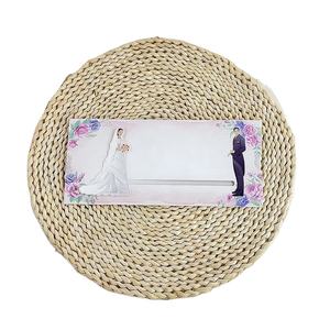 การ์ดเชิญงานแต่งงานแบบดึงออกได้สำหรับเจ้าสาวและเจ้าบ่าวพิมพ์ลายสี่สีพิเศษสินค้ามาใหม่2023 - Product Image 1