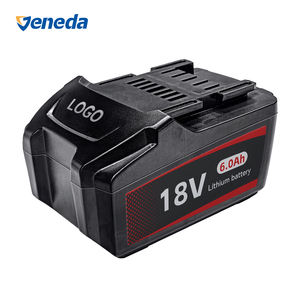 Batterie au lithium-ion prismatique <span class=keywords><strong>18V</strong></span> <span class=keywords><strong>4AH</strong></span> pour <span class=keywords><strong>perceuse</strong></span> <span class=keywords><strong>sans</strong></span> <span class=keywords><strong>fil</strong></span>, remplacement pour batterie d'outil électrique Metab, pack de batterie au lithium-ion - Product Image 2