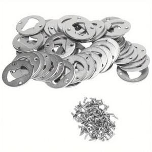 <b>DIY</b> Round Metal Iron Bottle Opener Parts Fittings Inserts <b>Kit</b> with Screws for Bottle Opener - Product Image 1